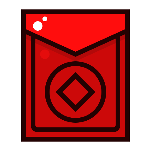 rode envelop Generic Outline Color icoon