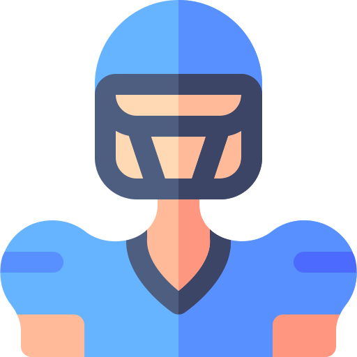 American football player Basic Rounded Flat icon