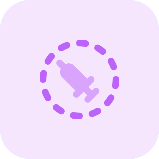 vaccinazione Pixel Perfect Tritone icona