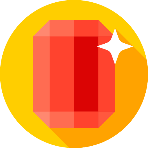 루비 Flat Circular Flat icon