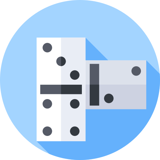 Domino Flat Circular Flat icon