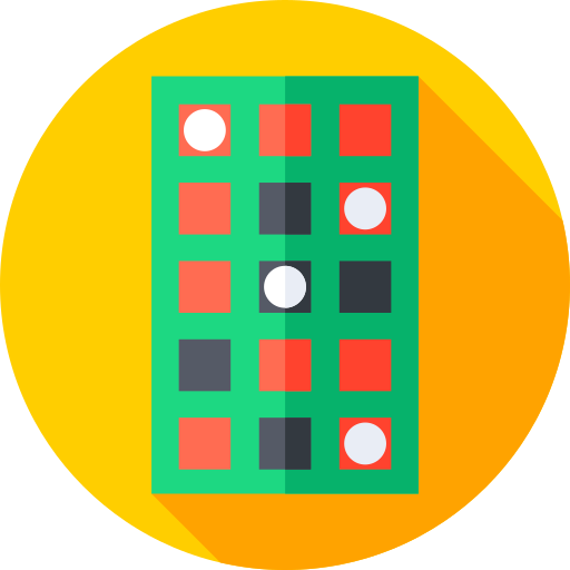 bingo Flat Circular Flat icon