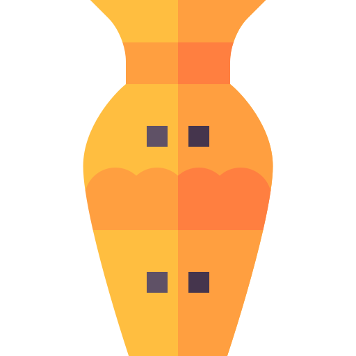 Vase Basic Straight Flat icon