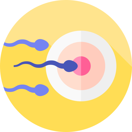 bevruchting Flat Circular Flat icoon