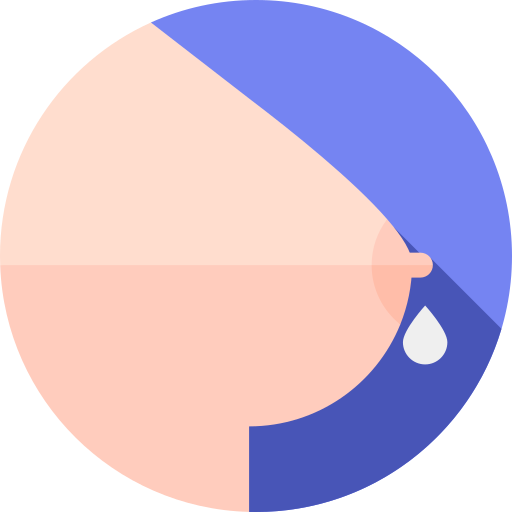 모유 Flat Circular Flat icon