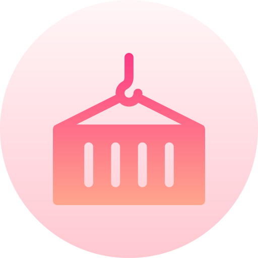 container Basic Gradient Circular icon