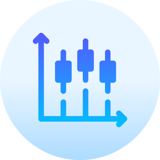 거래 Basic Gradient Circular icon