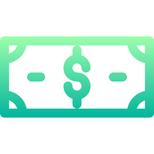geld Basic Gradient Lineal color icoon