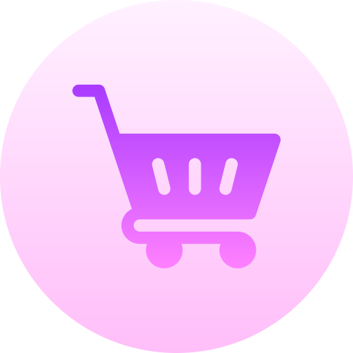ショッピングカート Basic Gradient Circular icon