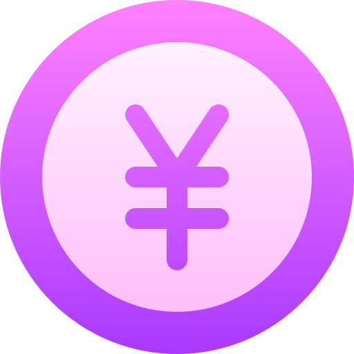 Yen Basic Gradient Gradient icon