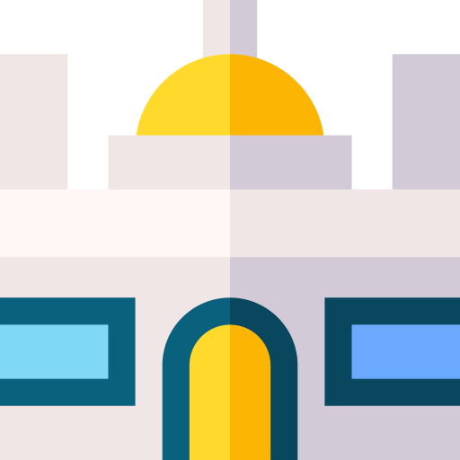moschee Basic Straight Flat icon