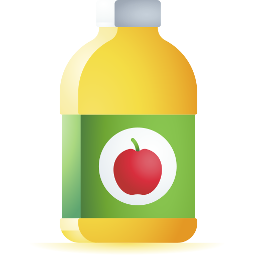 jugo de manzana 3D Toy Gradient icono