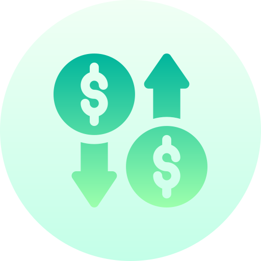 comercio Basic Gradient Circular icono