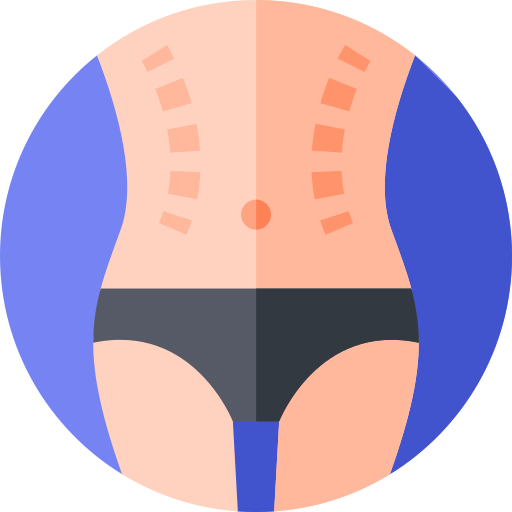 cirugía Flat Circular Flat icono