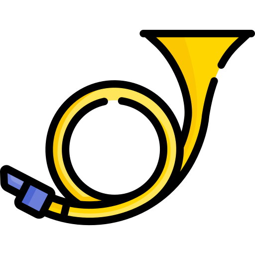 French horn Special Lineal color icon