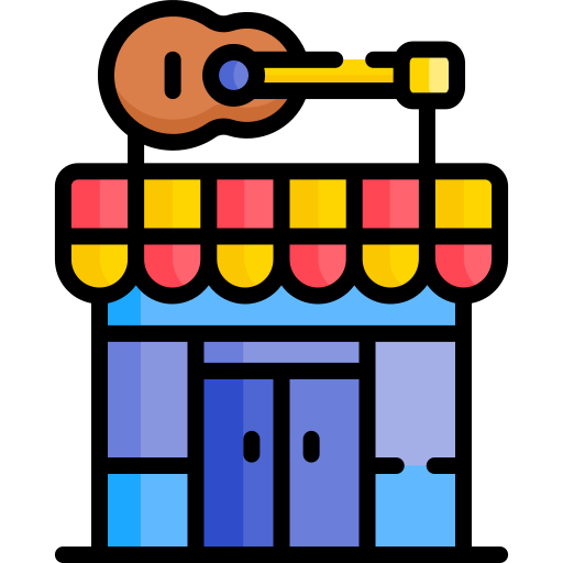 negozio di musica Special Lineal color icona