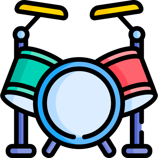 conjunto de tambores Special Lineal color Ícone