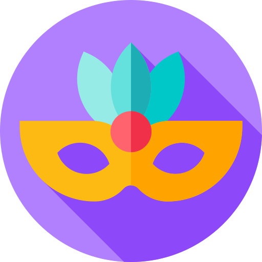 máscara Flat Circular Flat icono