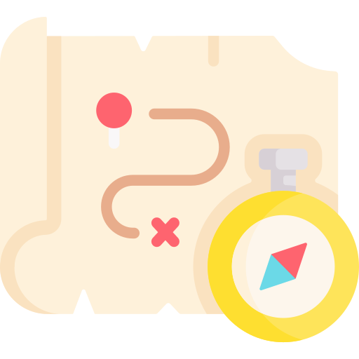 Treasure map Special Flat icon