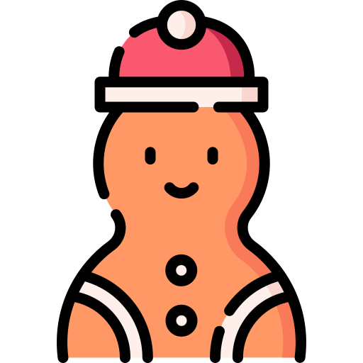 Gingerbread man Special Lineal color icon