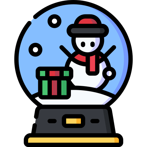 palla di neve Special Lineal color icona