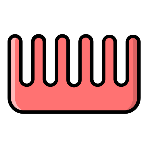 Hair comb Generic Outline Color icon