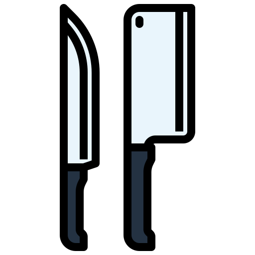 cuchillos Generic Outline Color icono