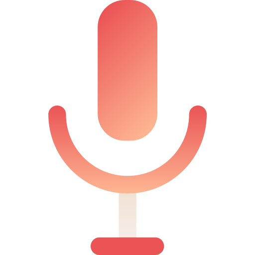 microfone Generic Flat Gradient Ícone