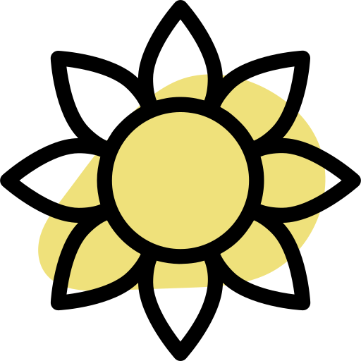 zonnebloem Generic Rounded Shapes icoon