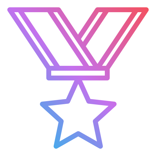 Star medal Generic Gradient icon