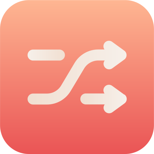 Shuffle Generic Flat Gradient icon
