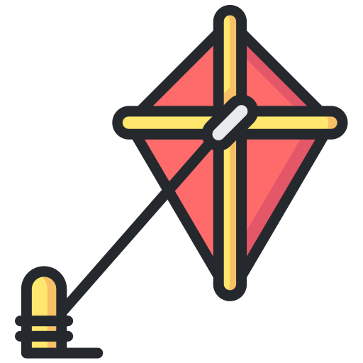 Kite Generic Outline Color icon