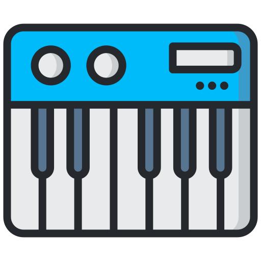 피아노 Generic Outline Color icon