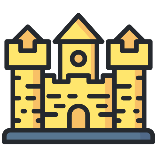 Sand castle Generic Outline Color icon