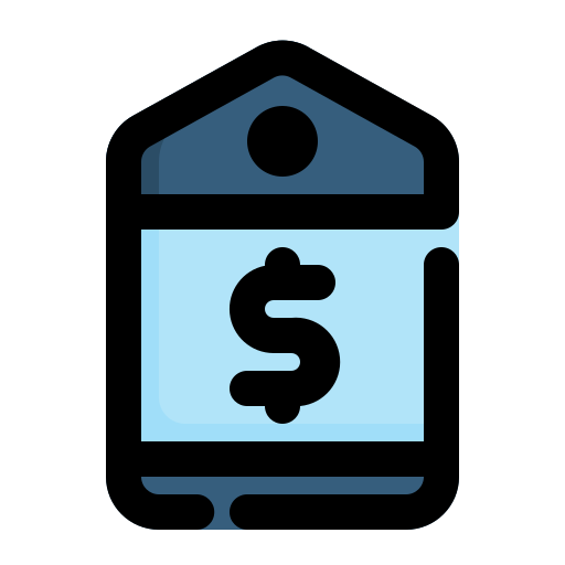 Price label Generic Outline Color icon