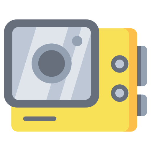 cámara de acción Generic Flat icono