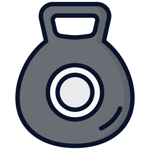 kettlebell Generic Outline Color icona