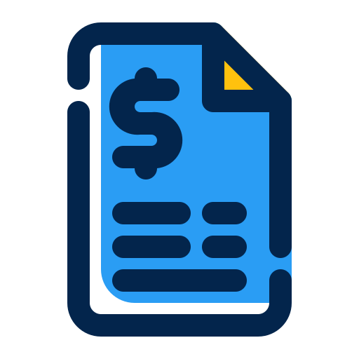 Receipt Generic Color Omission icon