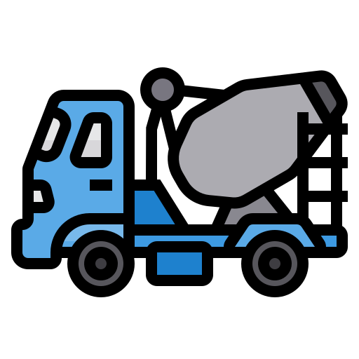 cementowa ciężarówka itim2101 Lineal Color ikona