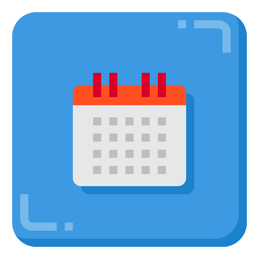 calendario itim2101 Flat icono