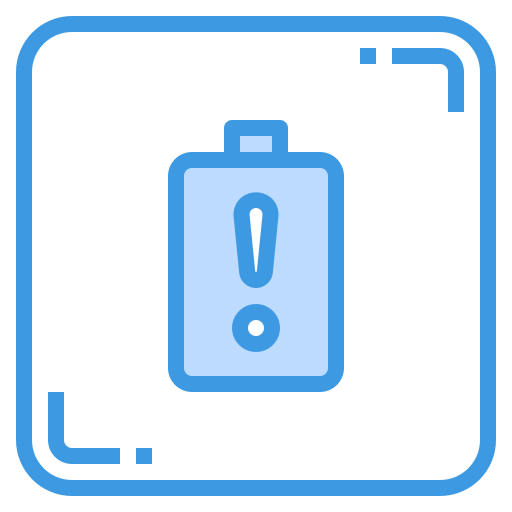 niski poziom baterii itim2101 Blue ikona