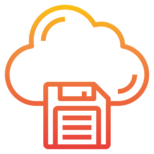 Cloud storage itim2101 Gradient icon