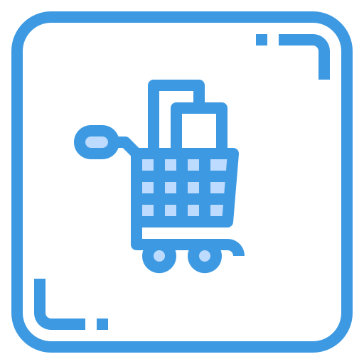 쇼핑 카트 itim2101 Blue icon