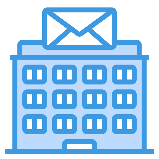 Post office itim2101 Blue icon