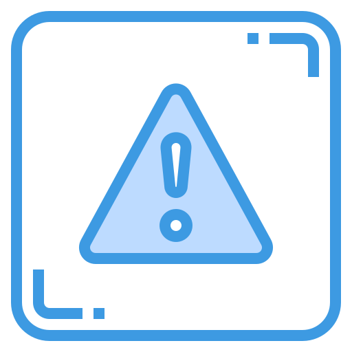 waarschuwing itim2101 Blue icoon