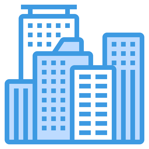 고층 빌딩 itim2101 Blue icon