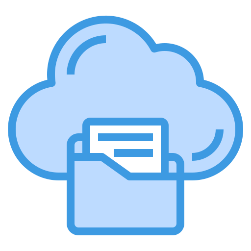 folder w chmurze itim2101 Blue ikona