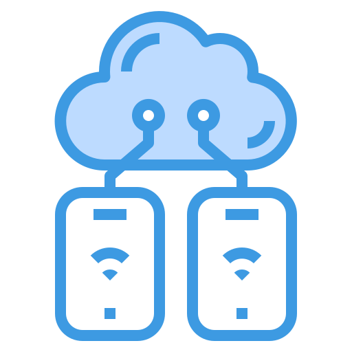 cloud computing itim2101 Blue icona