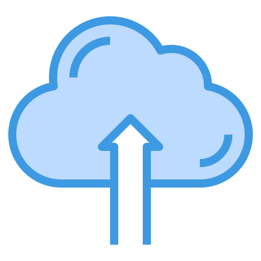 cloud-upload itim2101 Blue icon