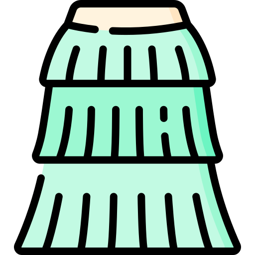 falda escalonada Special Lineal color icono